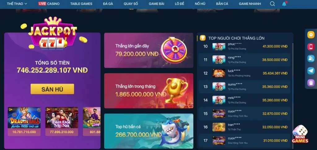 Các trò chơi casino trực tuyến phổ biến
